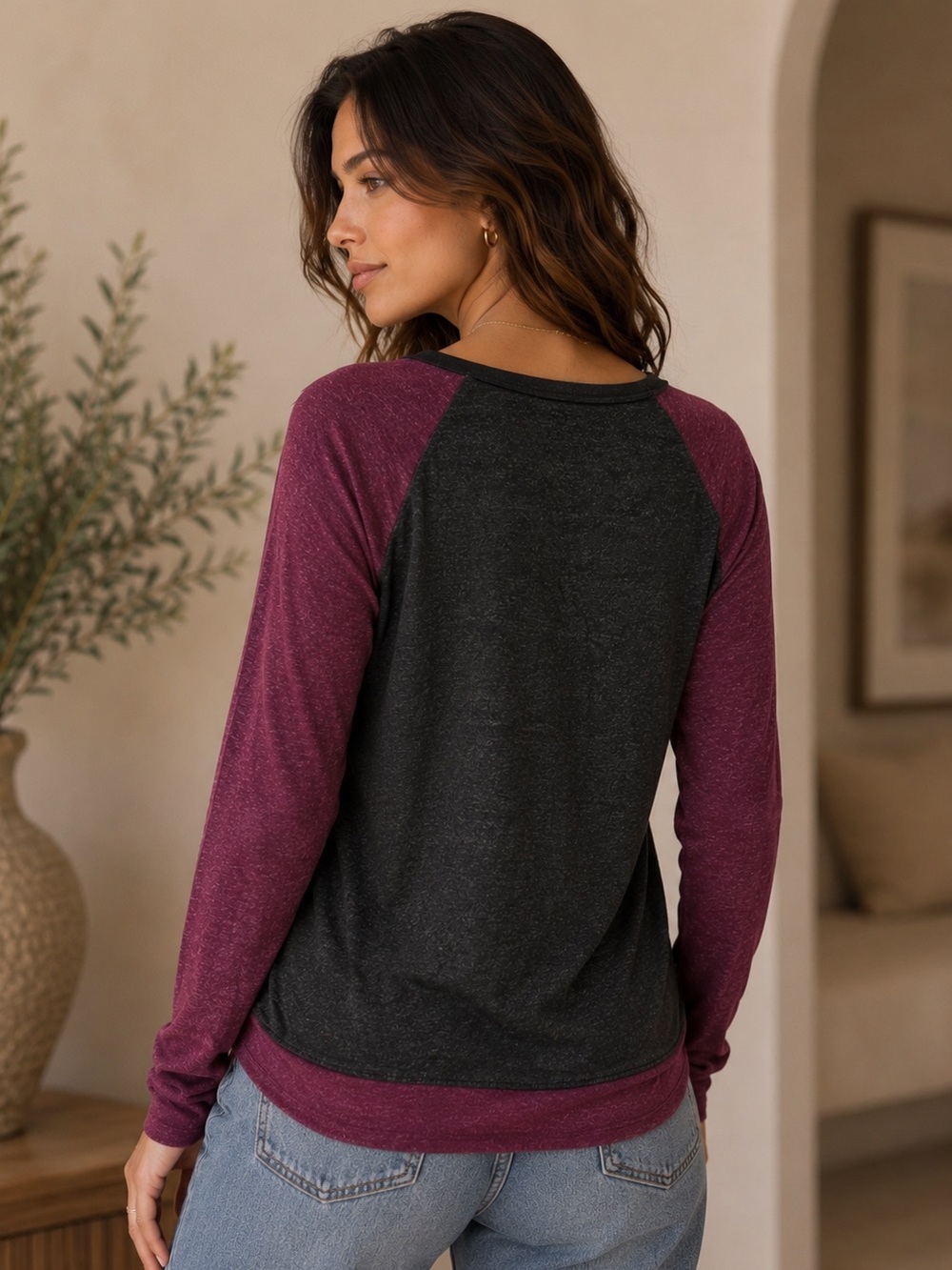 Buffalo David Bitton Black Crewneck Top - Picture 2 of 5